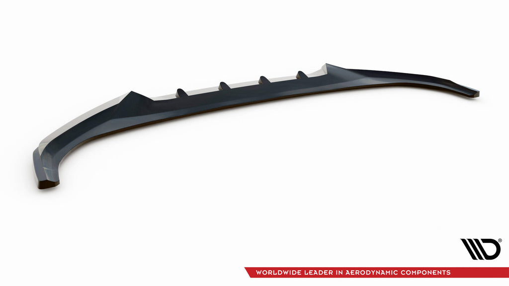 Maxton Design Street+ Spoilerlippe Front Ansatz V.2 passend für Kia EV6 GT-Line Mk1 schwarz Hochglanz