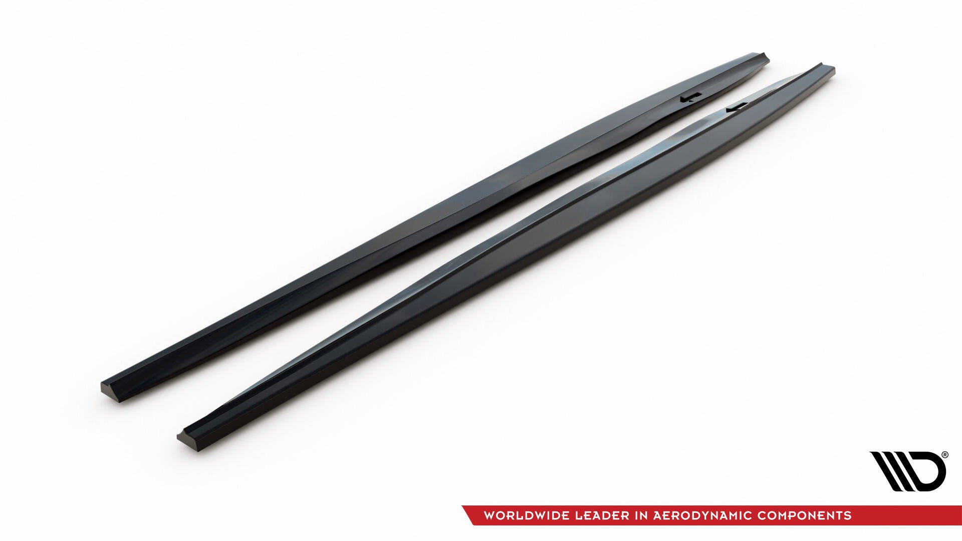 Maxton Design Street+ Seitenschweller Leisten passend für VW Scirocco R Mk3 / Mk3 Facelift schwarz Hochglanz