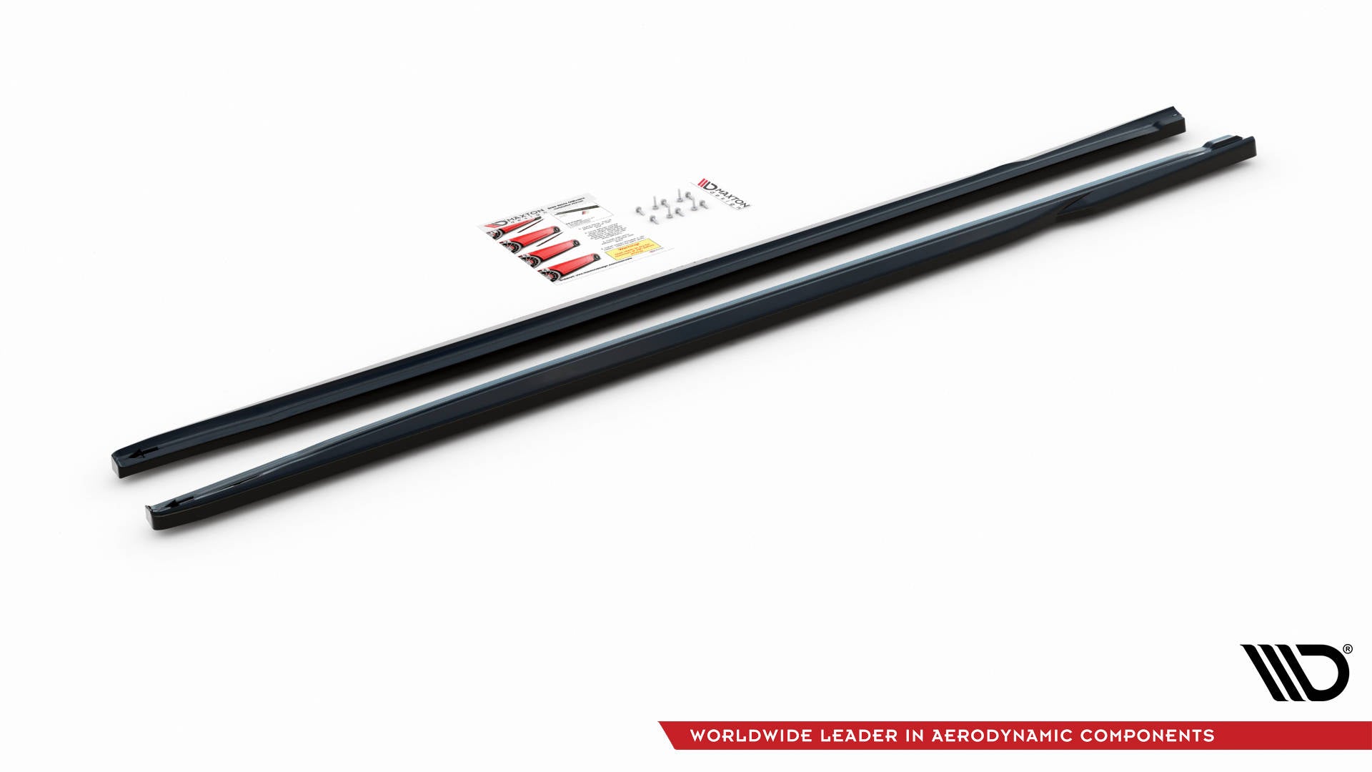 Maxton Design Street+ Seitenschweller Leisten passend für Honda Civic Mk9 schwarz Hochglanz