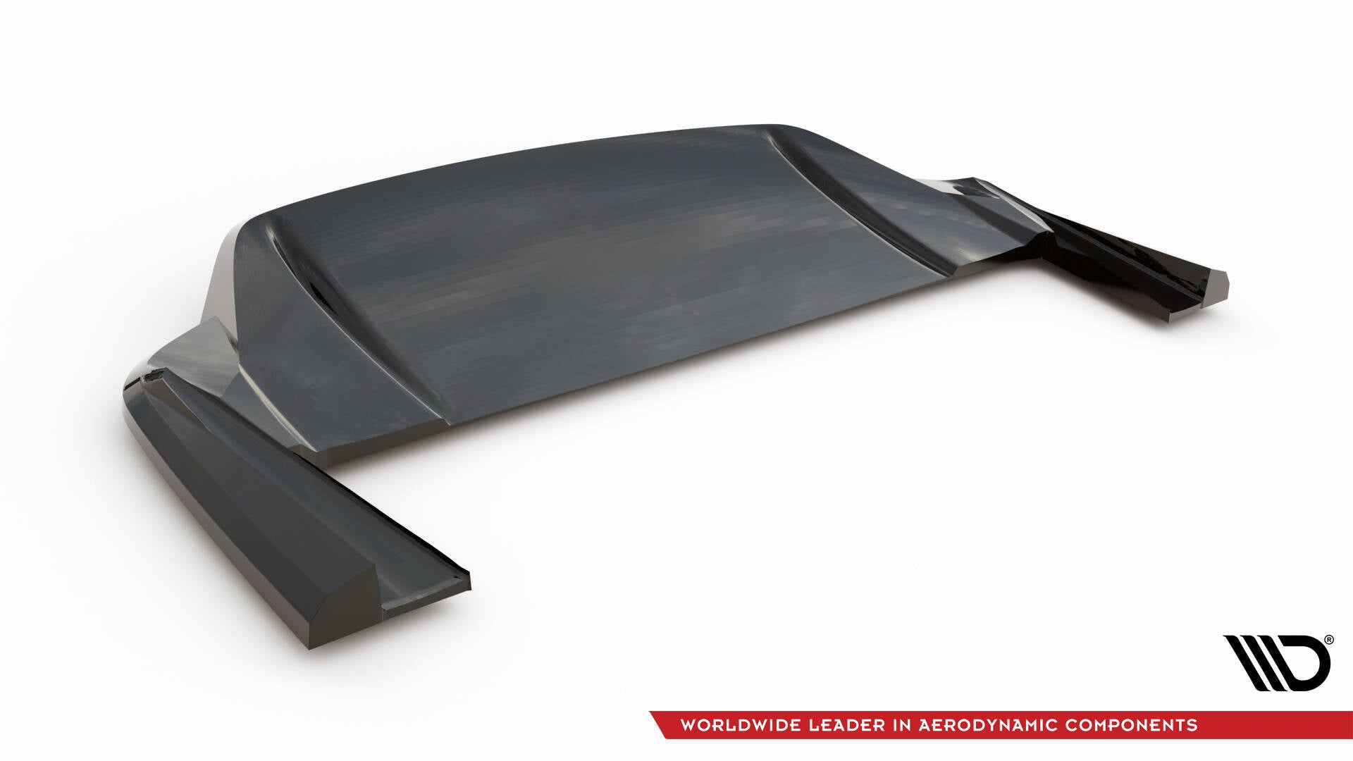 Maxton Design Street+ Mittlerer Diffusor RACE passend für Porsche Taycan / Taycan 4 / Taycan 4S / Taycan GTS Mk1 schwarz Hochglanz