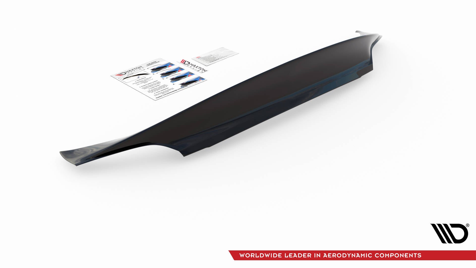 Maxton Design Heckscheiben Spoiler passend für Ford Fiesta Standard/ ST-Line/ ST schwarz Hochglanz