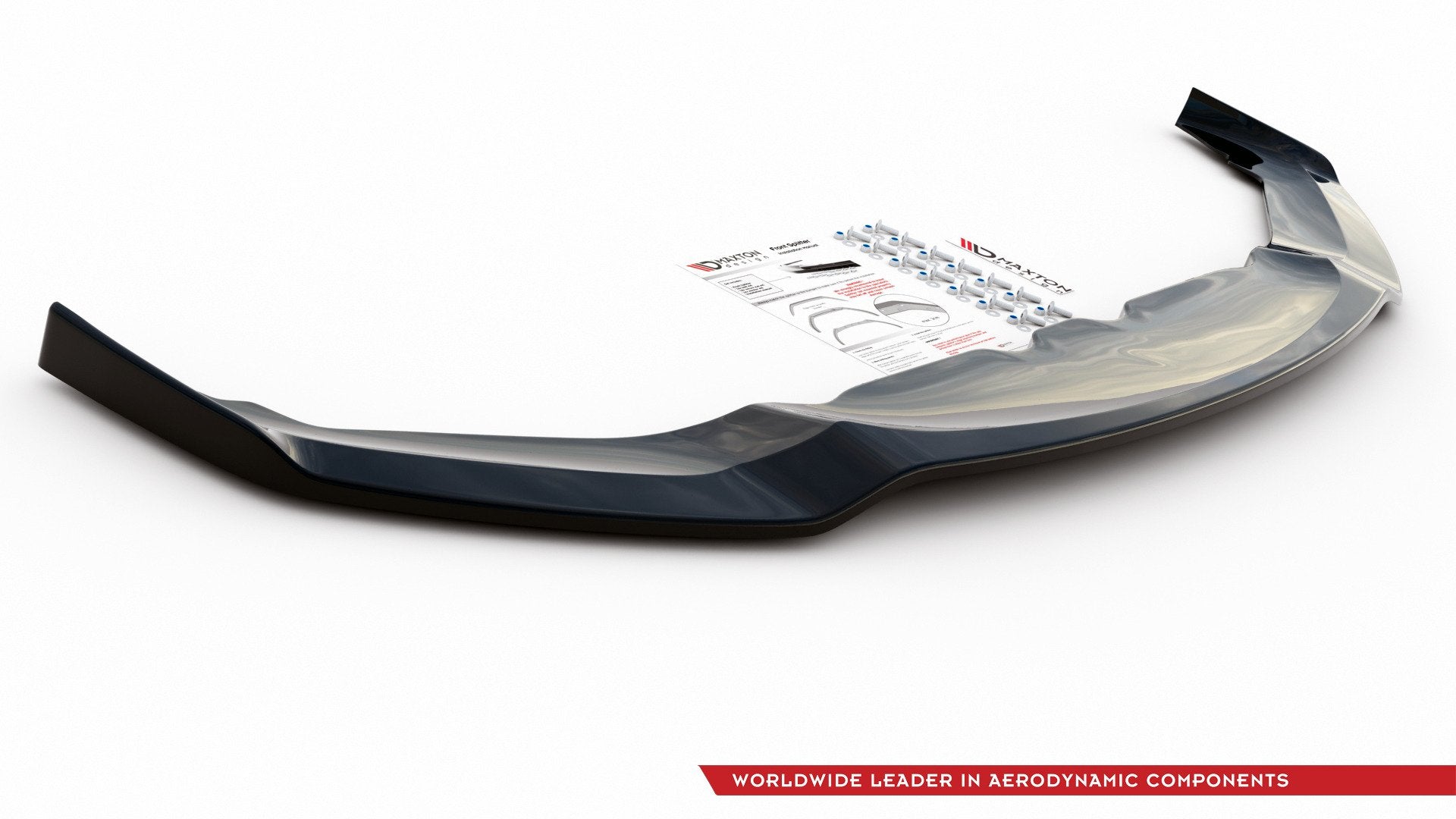 Maxton Design Street+ Spoilerlippe Front Ansatz V.2 passend für BMW 8 Coupe G15 / 8 Gran Coupe M Paket G16 schwarz Hochglanz