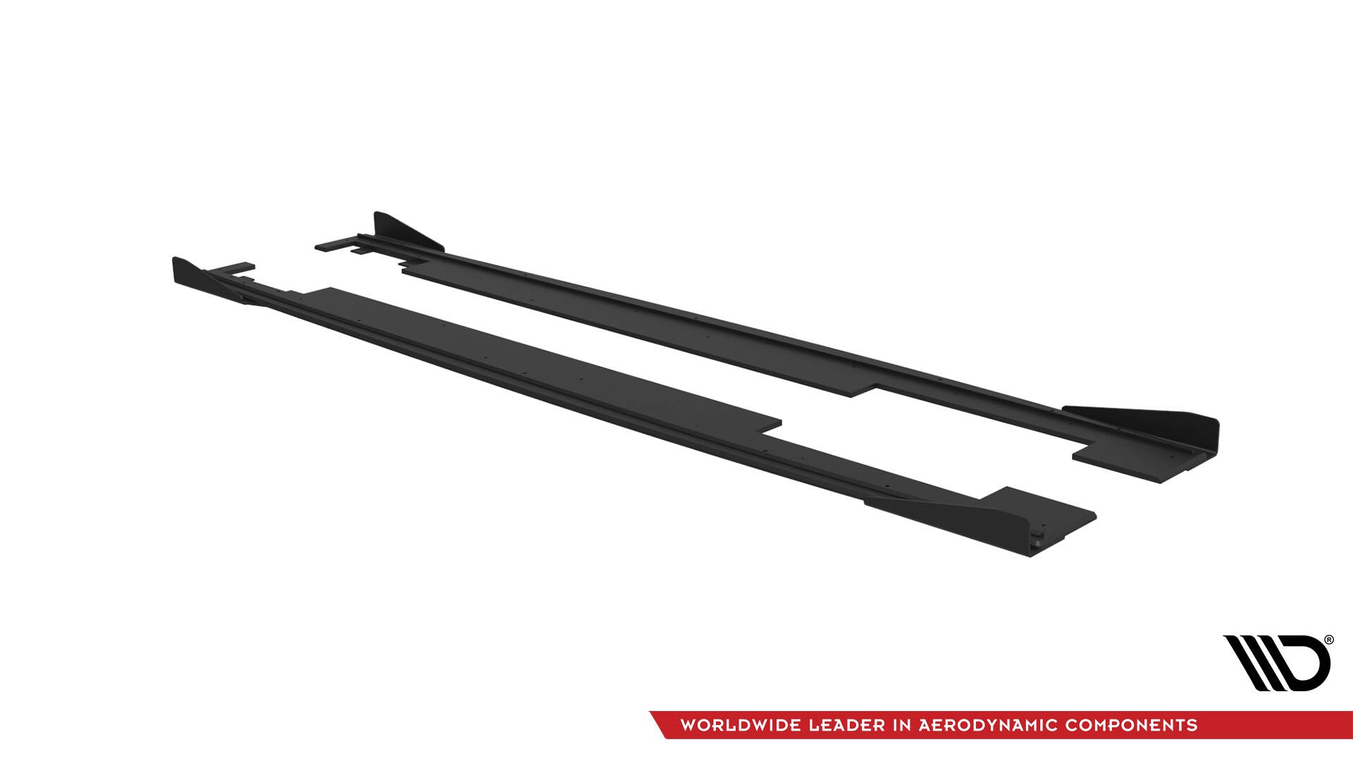 Maxton Design Street Pro Street+ Seitenschweller Leisten + Flaps passend für Audi A7 RS7 Look C7 schwarz Hochglanz
