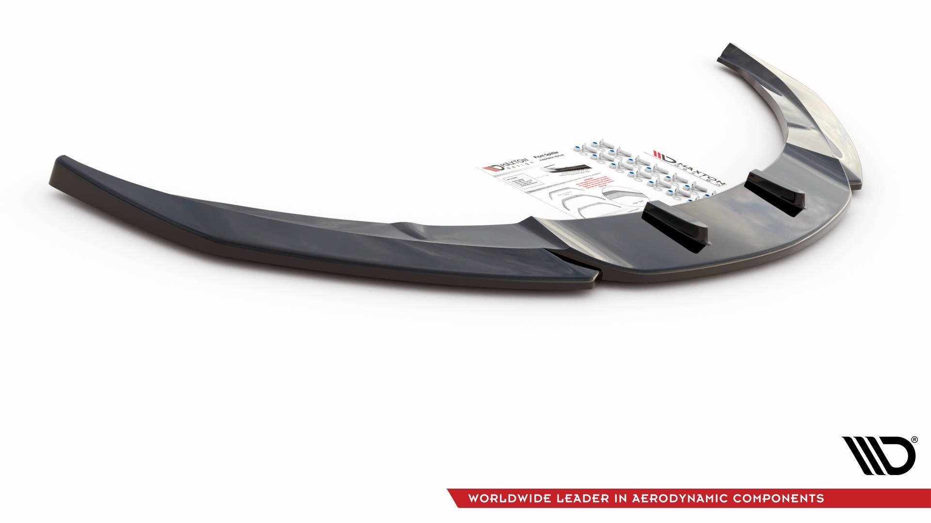 Maxton Design Street+ Spoilerlippe Front Ansatz V.2 passend für Opel Insignia Mk. 1 OPC Facelift schwarz Hochglanz