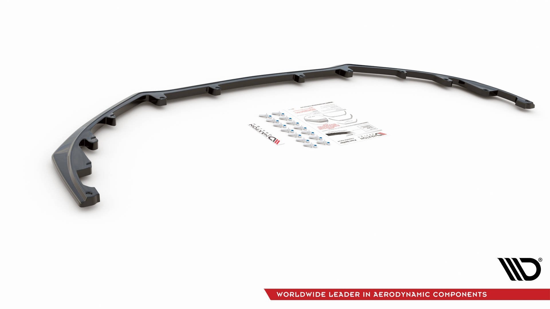 Maxton Design Street+ Spoilerlippe Front Ansatz passend für Renault Megane Mk.4 GT-Line schwarz Hochglanz