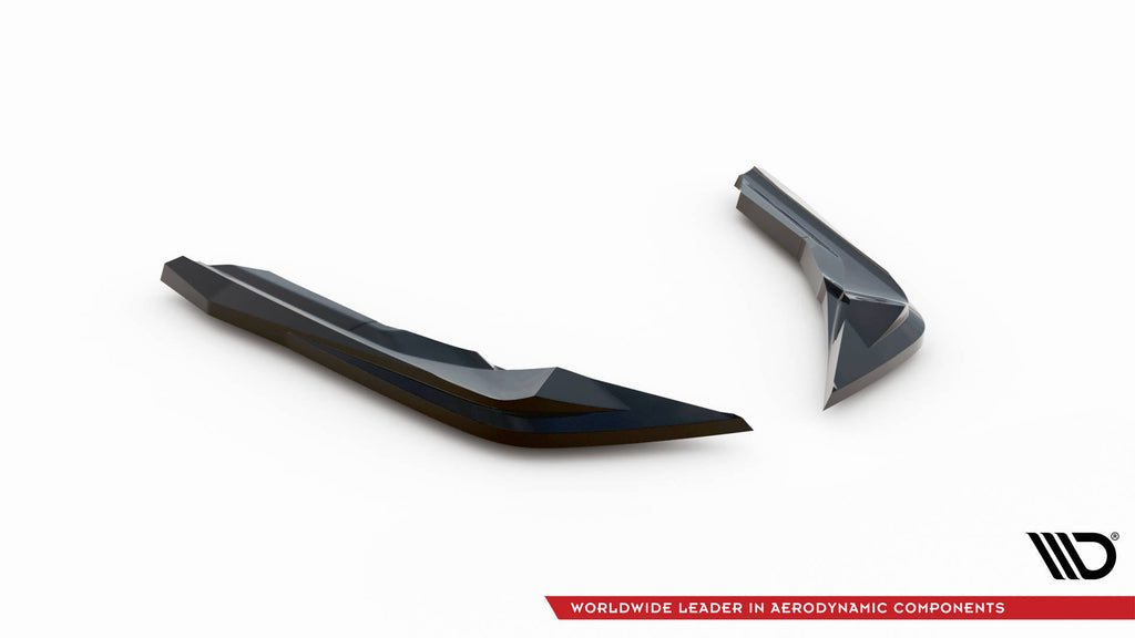 Maxton Design Heck Ansatz Flaps Diffusor V.3 passend für (Für heckansatz v.1) BMW M2 G87 schwarz Hochglanz