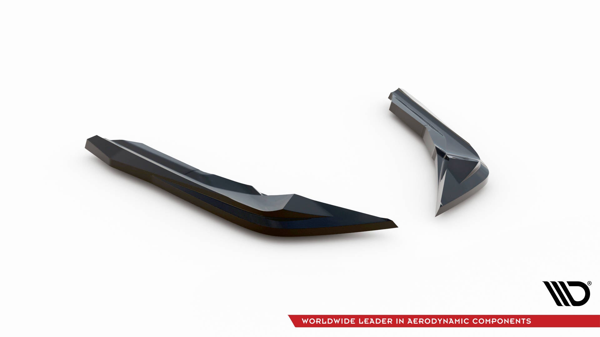 Maxton Design Heck Ansatz Flaps Diffusor V.3 passend für (Für heckansatz v.1) BMW M2 G87 schwarz Hochglanz