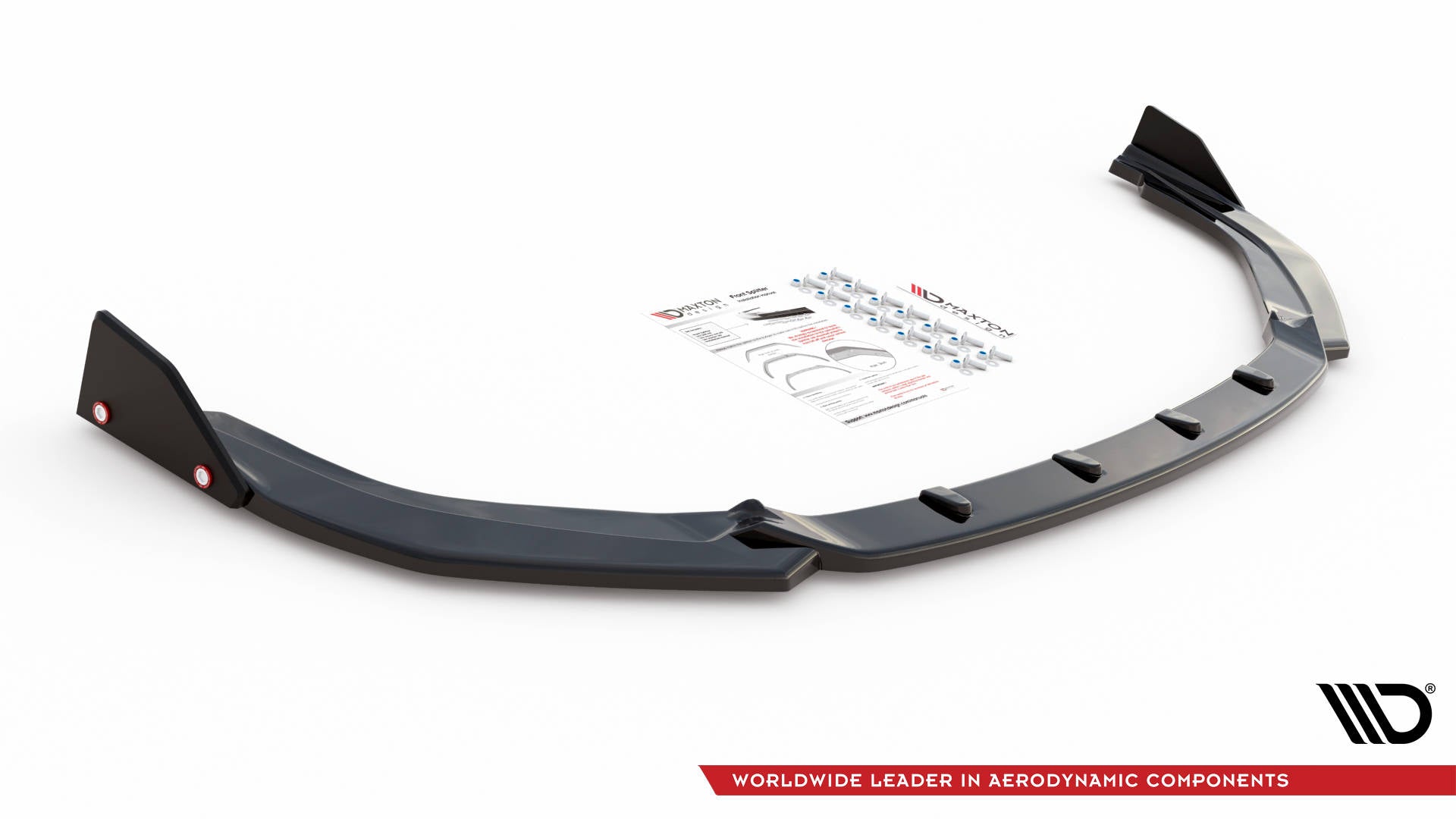 Maxton Design Street+ Spoilerlippe Front Ansatz V.1 + Flaps passend für Toyota Corolla GR Sport XII