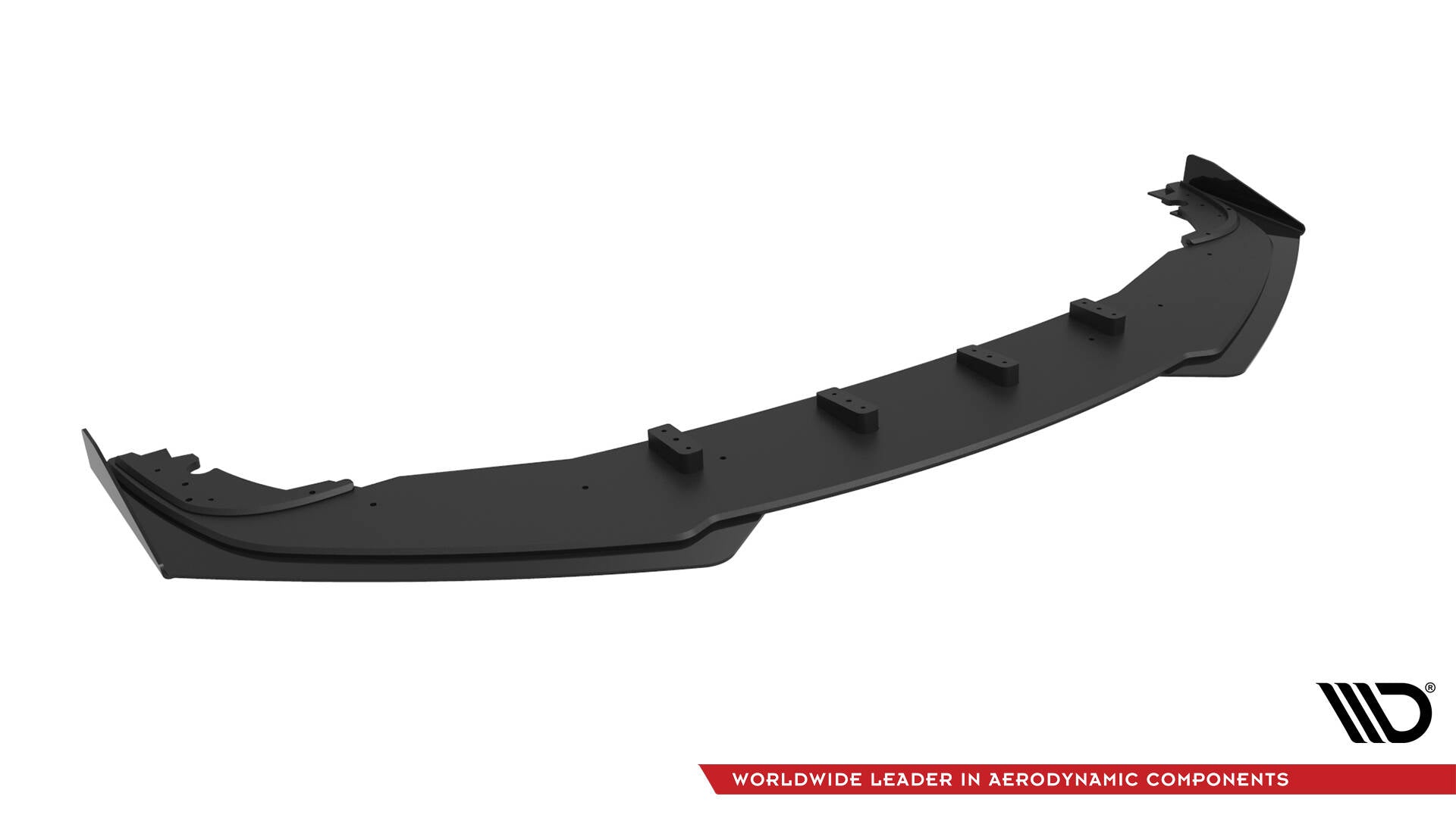 Maxton Design Street Pro Street+ Spoilerlippe Front Ansatz + Flaps passend für Honda Civic Limousine Mk10 schwarz Hochglanz