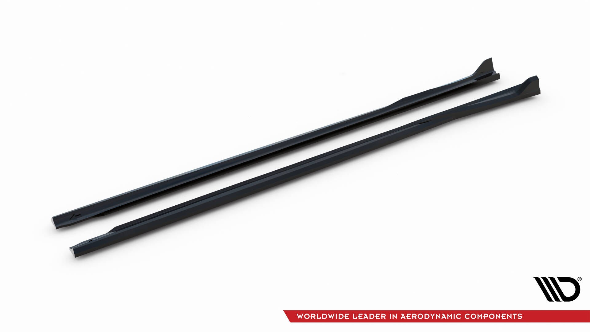 Maxton Design Street+ Seitenschweller Leisten passend für BMW 3er Limousine / Touring G20 / G21 Facelift schwarz Hochglanz