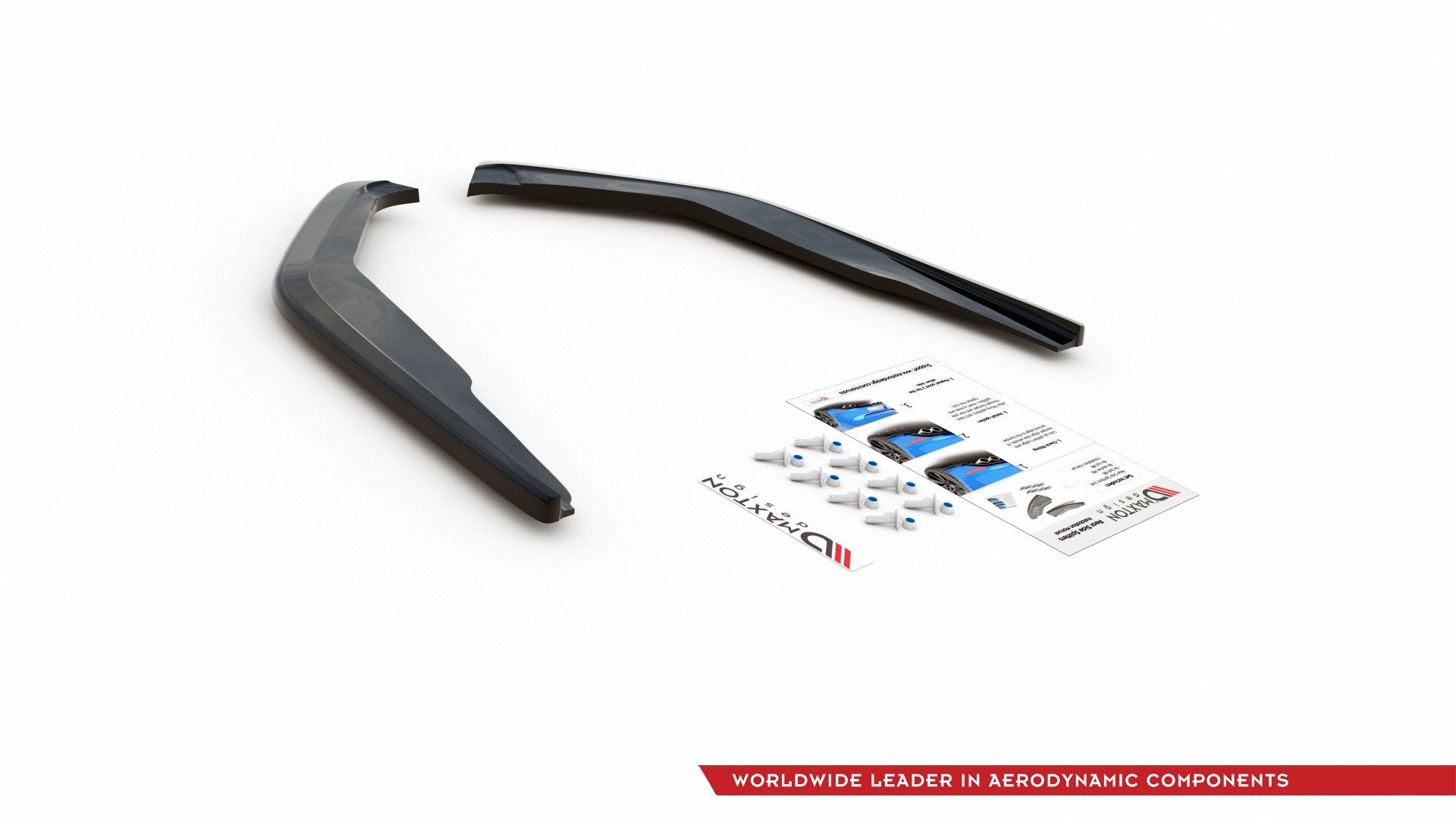 Maxton Design Heck Ansatz Flaps Diffusor passend für Toyota Corolla XII Limousine schwarz Hochglanz