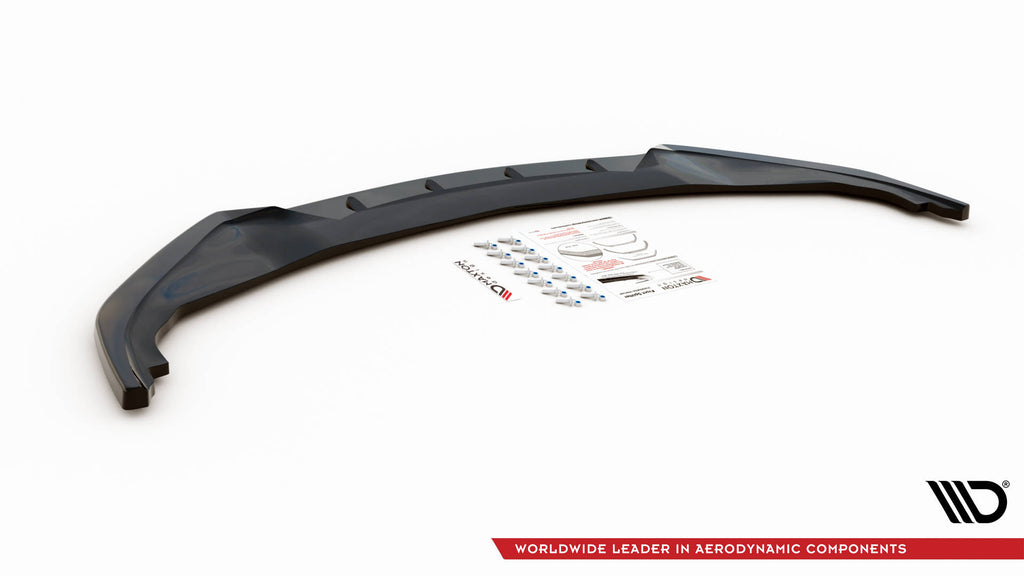 Maxton Design Street+ Spoilerlippe Front Ansatz passend für Infiniti Q60 S Mk2 schwarz Hochglanz