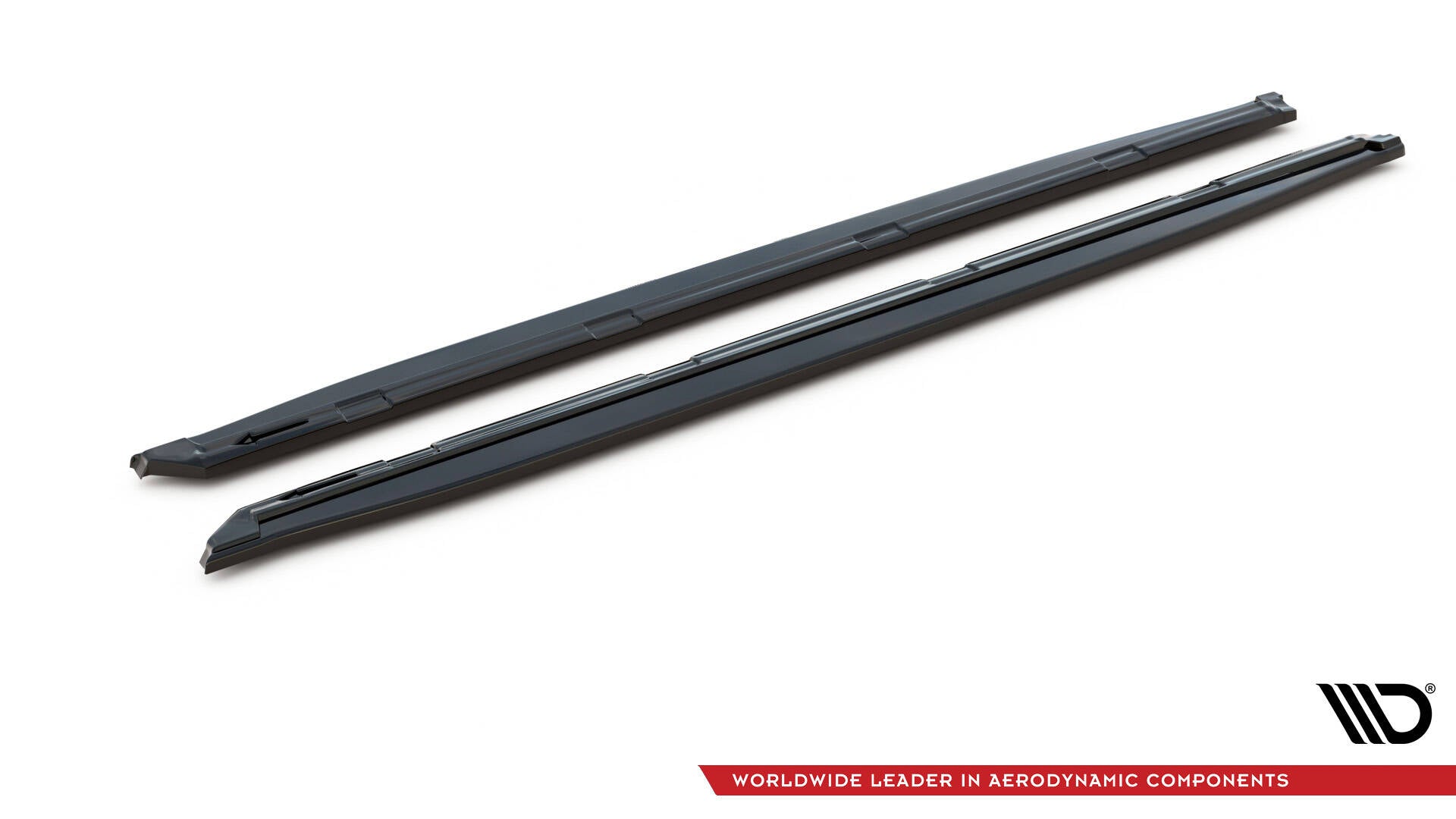 Maxton Design Street+ Seitenschweller Leisten passend für Skoda Kodiaq Sportline/RS Mk1 / Mk1 Facelift schwarz Hochglanz