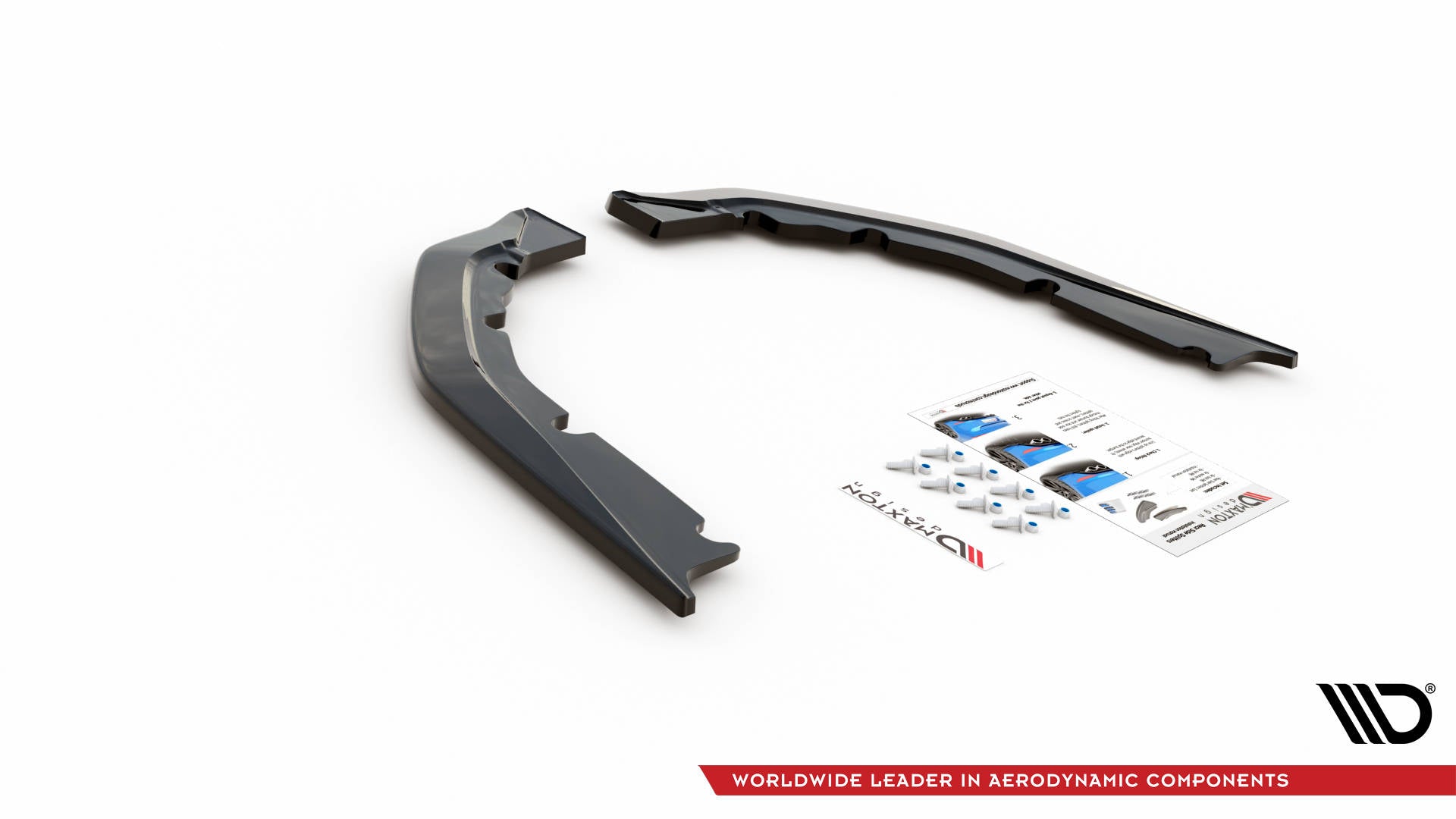 Maxton Design Heck Ansatz Flaps Diffusor V.1 passend für BMW M4 G82 / G82 Facelift schwarz Hochglanz