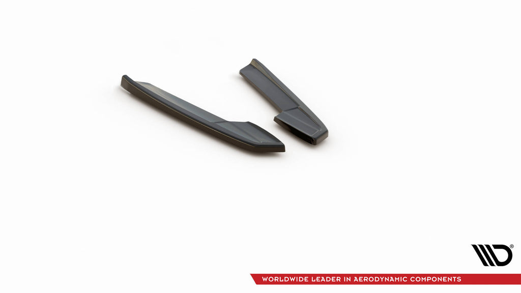 Maxton Design Heck Ansatz Flaps Diffusor V.1 passend für Audi RS6 C8 / C8 Facelift schwarz Hochglanz