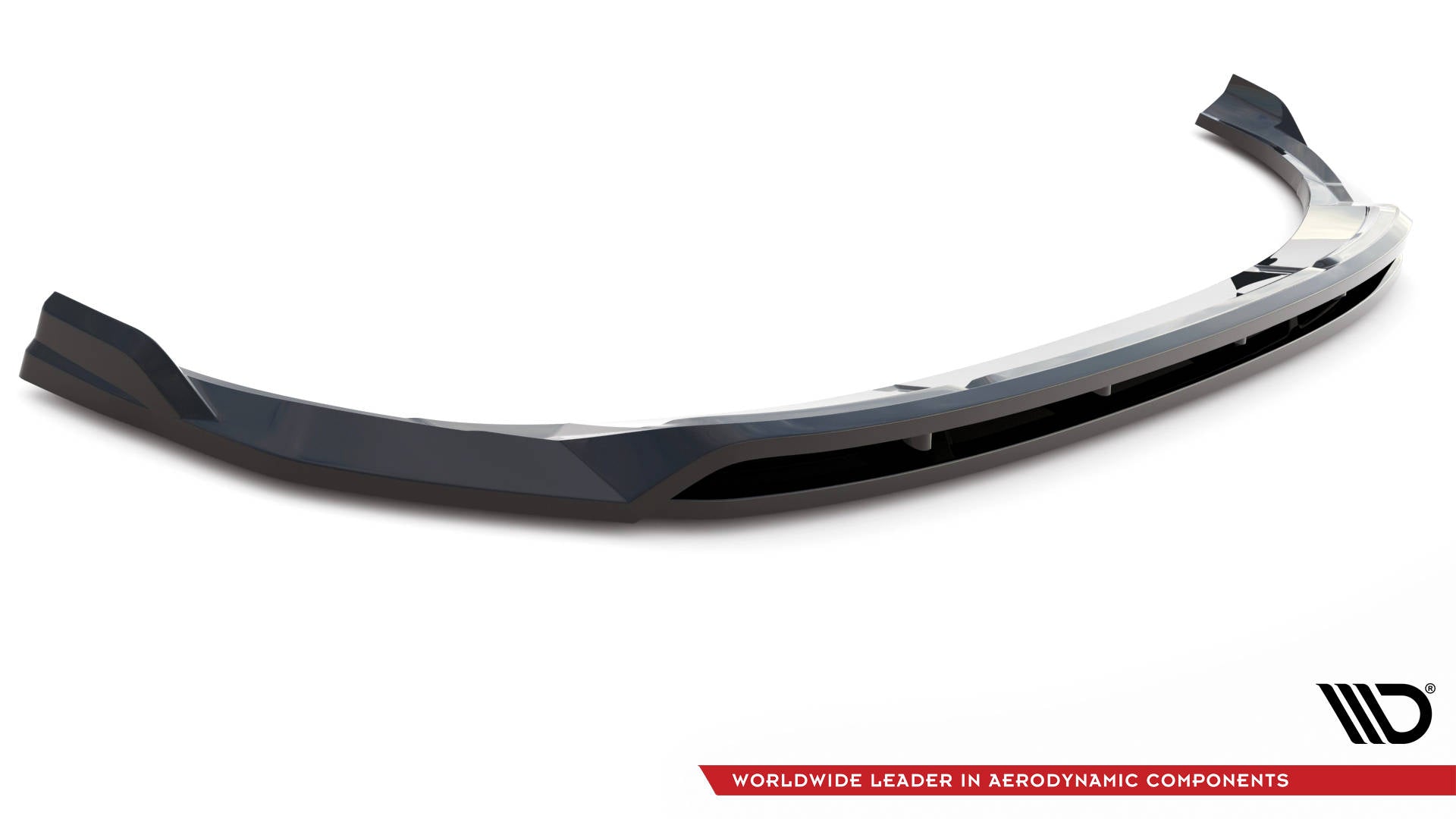 Maxton Design Street+ Spoilerlippe Front Ansatz V.2 passend für Audi e-tron schwarz Hochglanz