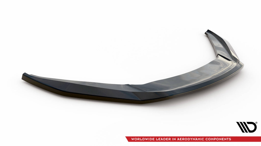 Maxton Design Street+ Spoilerlippe Front Ansatz V.2 passend für VW Scirocco Mk3 schwarz Hochglanz