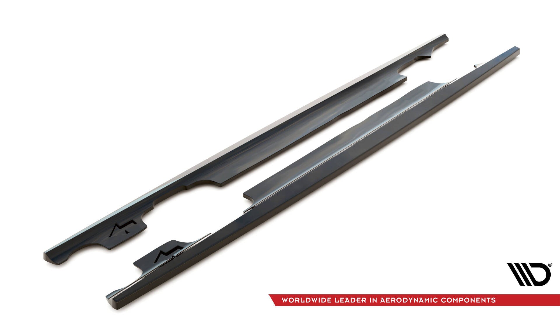 Maxton Design Street+ Seitenschweller Leisten passend für BMW 3er Coupe E46 schwarz Hochglanz