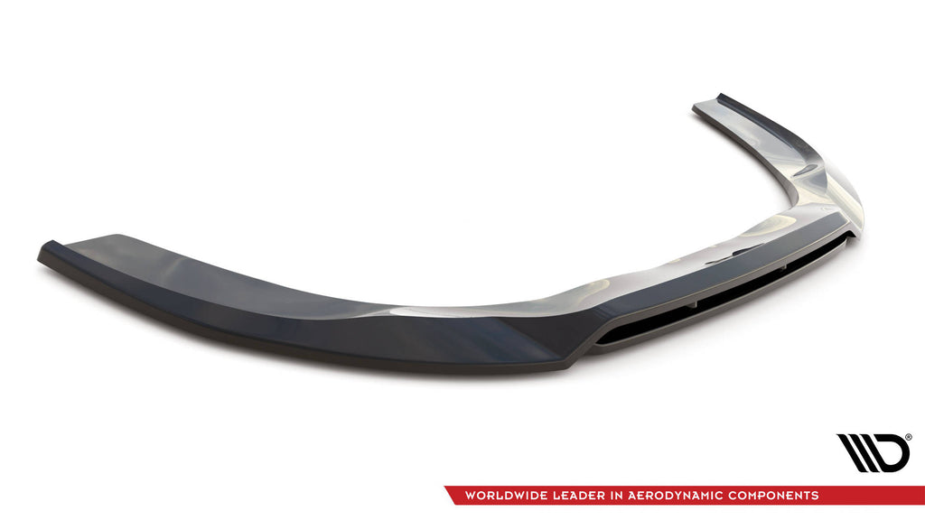 Maxton Design Street+ Spoilerlippe Front Ansatz passend für Ford Transit Custom ST-Line Mk1 Facelift schwarz Hochglanz