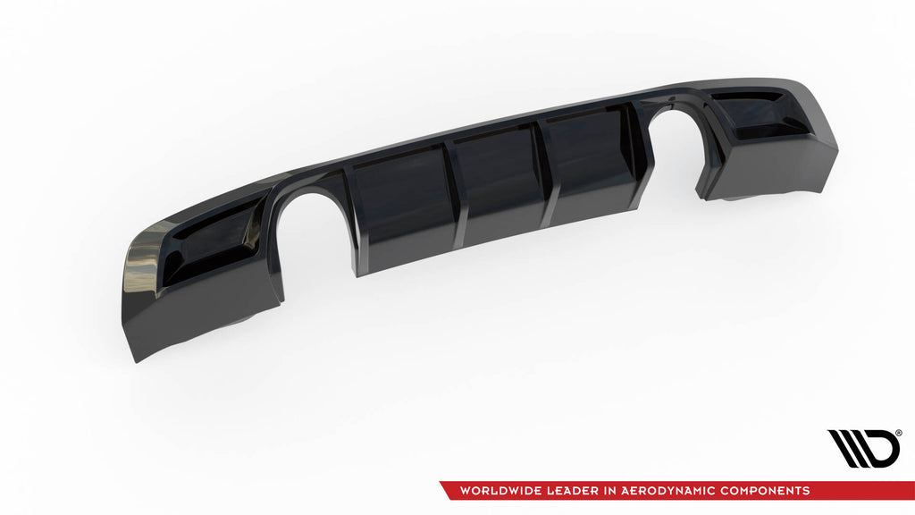 Maxton Design Diffusor Heck Ansatz passend für Audi TT S-Line 8S schwarz Hochglanz