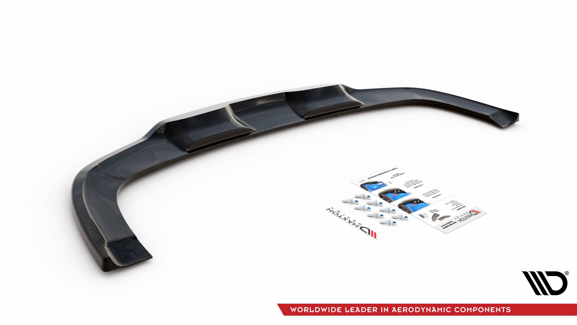 Maxton Design Street+ Mittlerer Diffusor RACE passend für Kia XCeed Mk1 schwarz Hochglanz