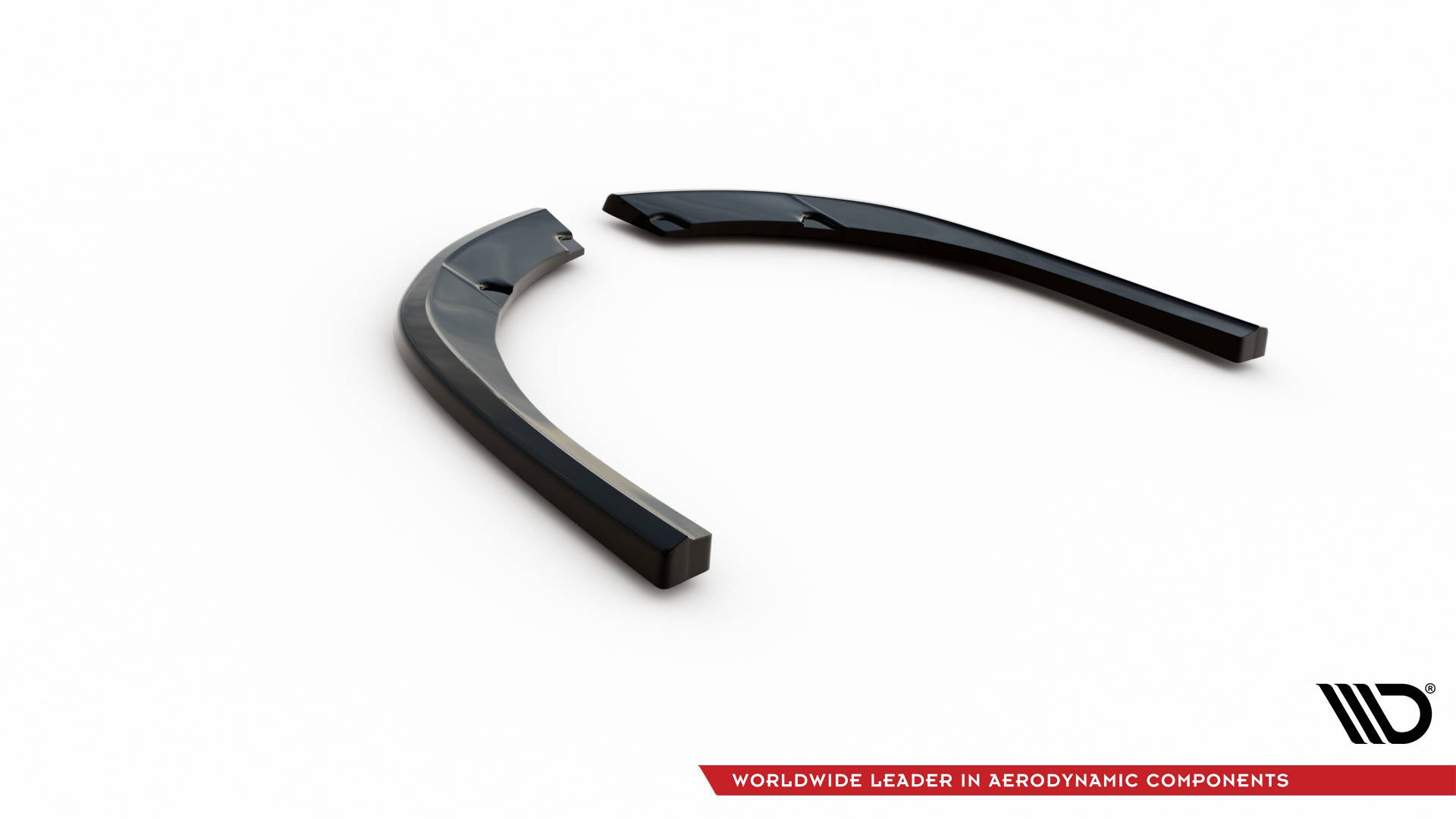 Maxton Design Heck Ansatz Flaps Diffusor passend für Ford Tourneo Custom Mk1 Facelift schwarz Hochglanz