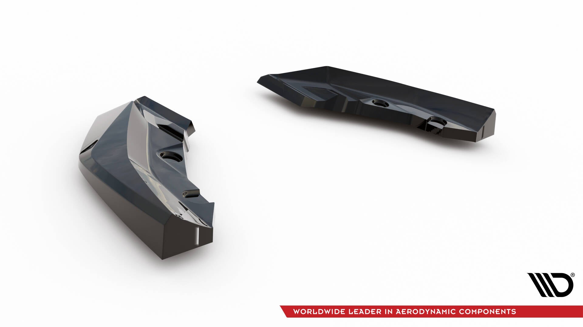 Maxton Design Heck Ansatz Flaps Diffusor V.2 passend für BMW 1er M-Paket F70 schwarz Hochglanz