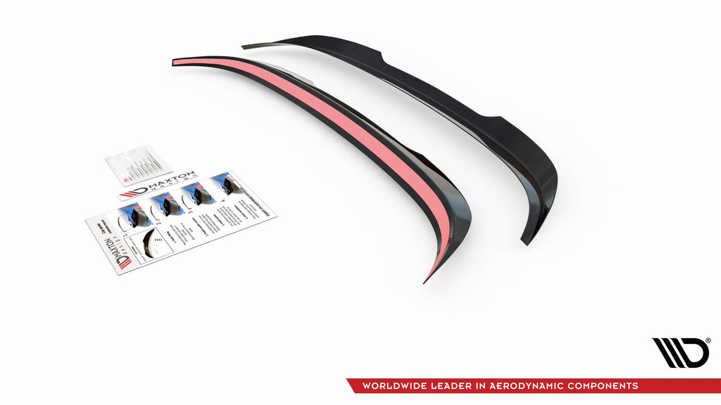 Maxton Design Spoiler CAP passend für Mitsubishi Lancer Sportback Mk8 schwarz Hochglanz