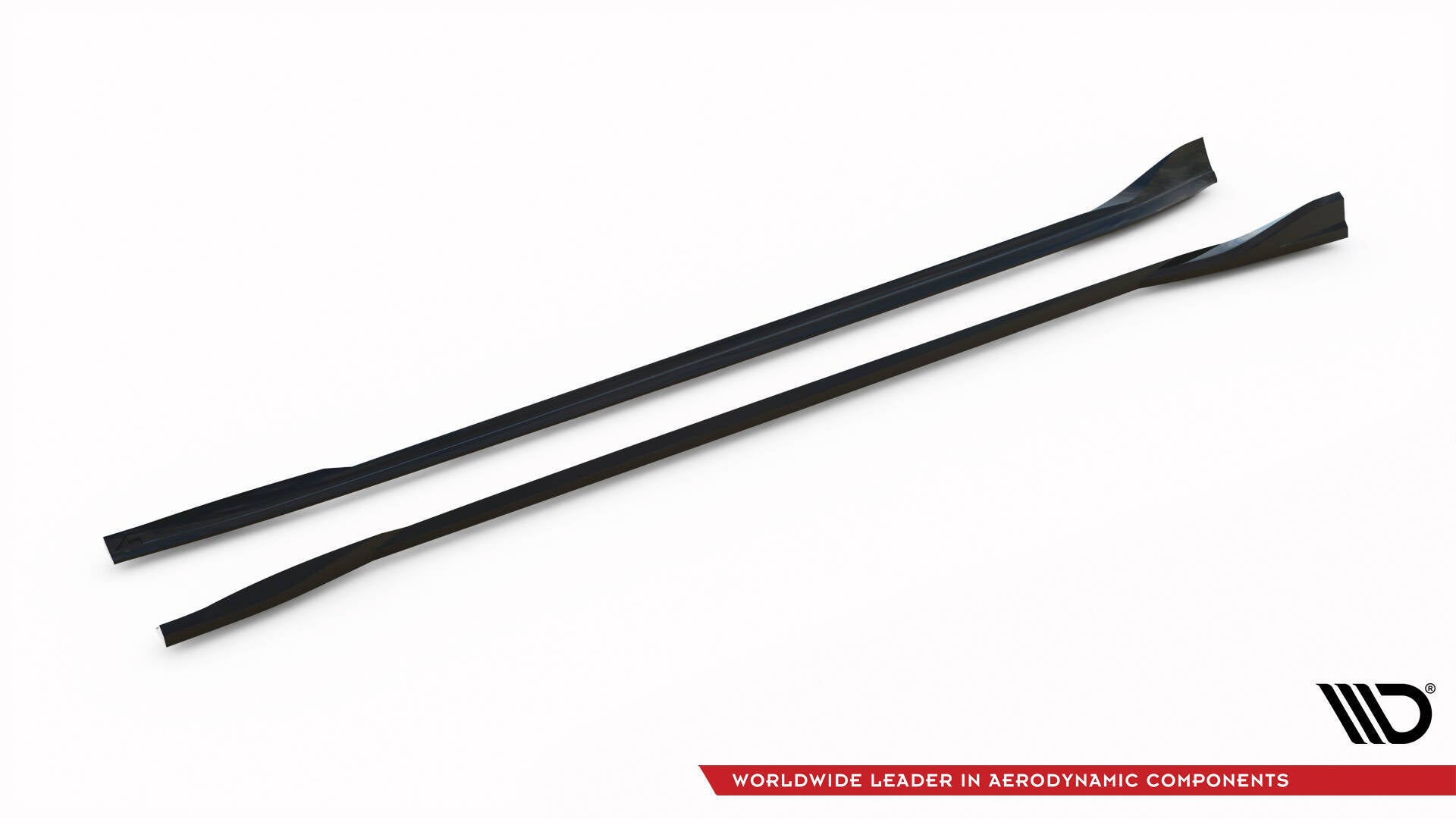 Maxton Design Street+ Seitenschweller Leisten passend für V.1 passend für Tesla Model 3 Performance Mk1 Facelift schwarz Hochglanz