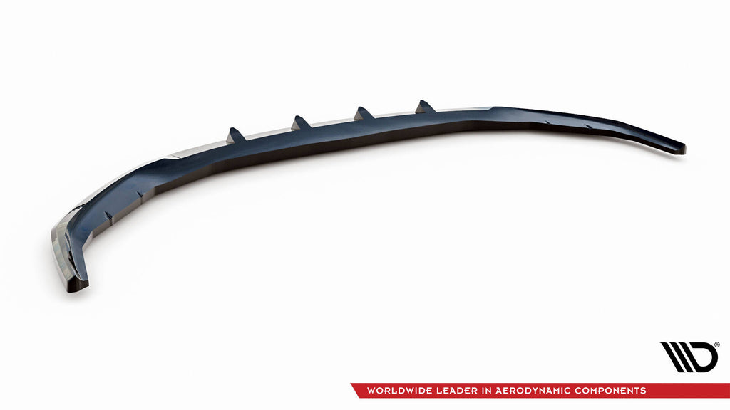 Maxton Design Street+ Spoilerlippe Front Ansatz V.1 passend für BMW 5er G30 / G31 Facelift schwarz Hochglanz