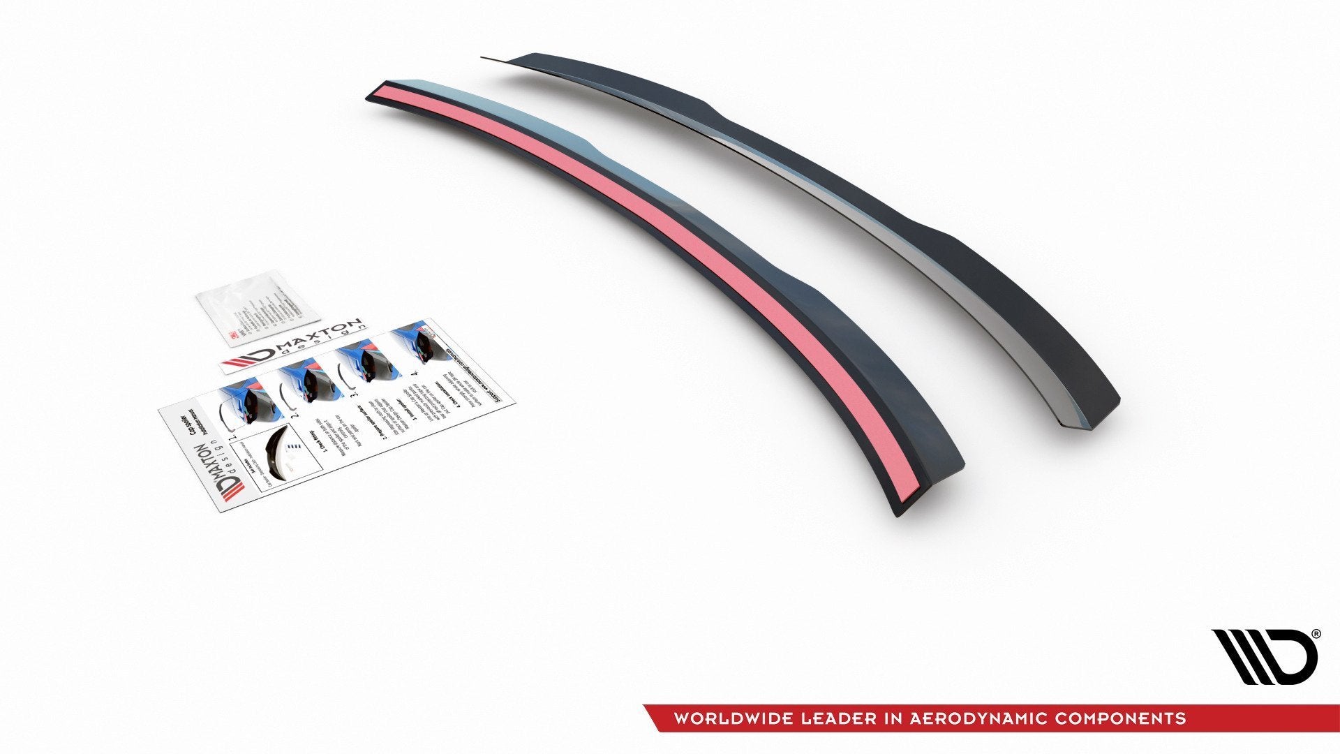 Maxton Design Spoiler CAP passend für Audi A4 Limousine B8 / B8 Facelift schwarz Hochglanz