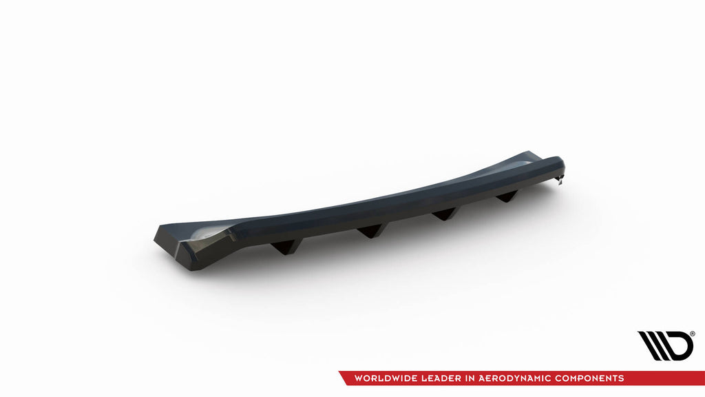 Maxton Design Street+ Mittlerer Diffusor RACE passend für Ford Mondeo Sport Mk5 Facelift / Fusion Sport Mk2 Facelift schwarz Hochglanz