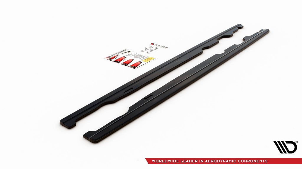 Maxton Design Street+ Seitenschweller Leisten passend für Mini Cooper S John Cooper Works F56 schwarz Hochglanz