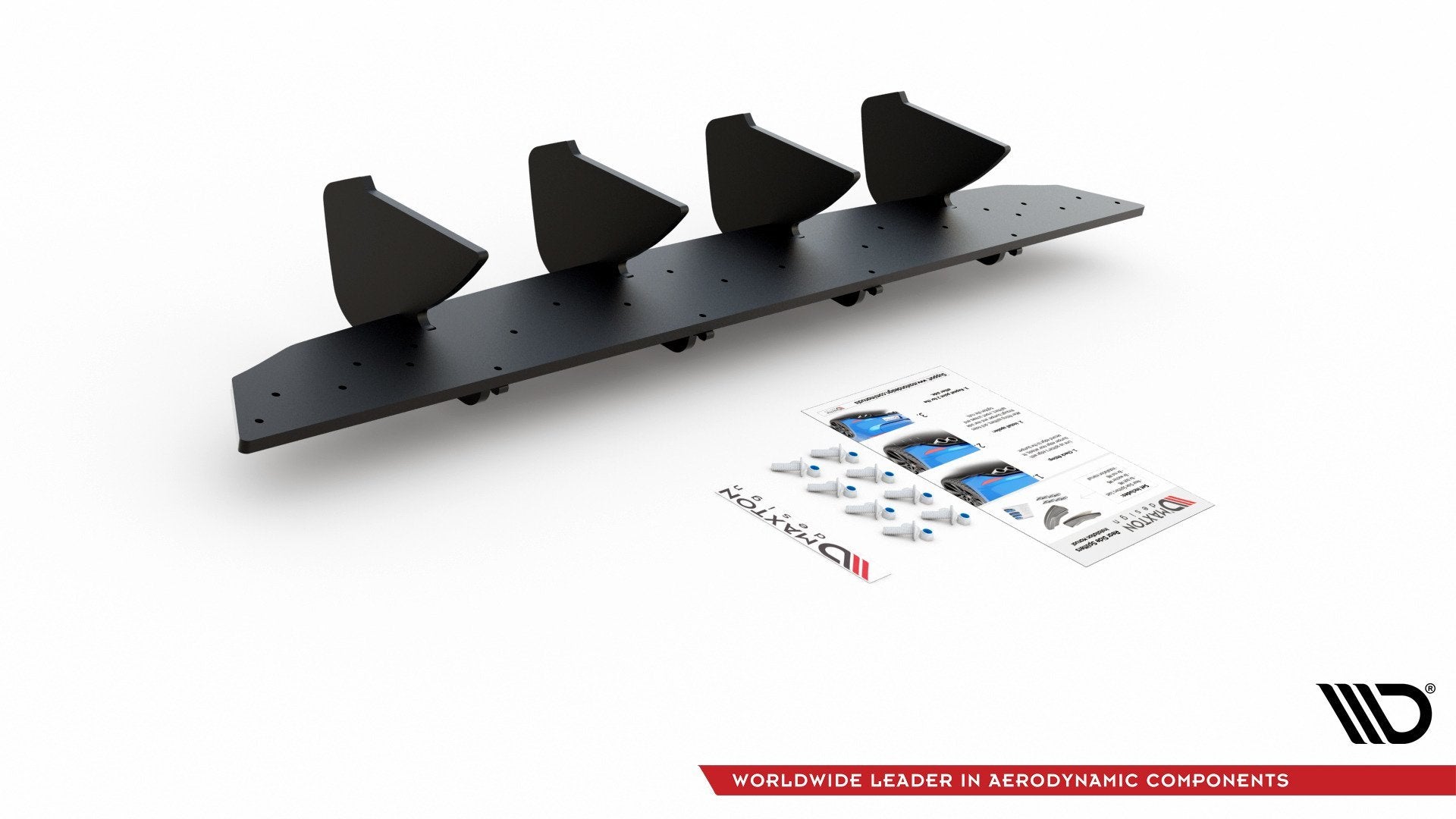 Maxton Design Robuste Racing Heckschürze V.2 passend für VW Golf Hatchback Mk8 / Mk8 Facelift
