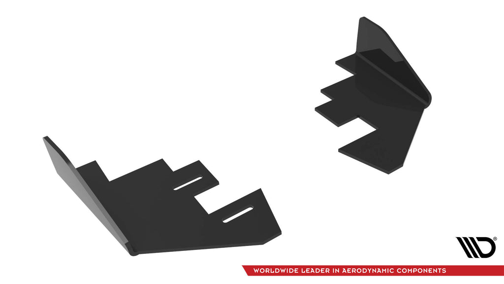 Maxton Design Hintere Seiten Flaps passend für Audi S3 Sportback 8Y Facelift schwarz Hochglanz