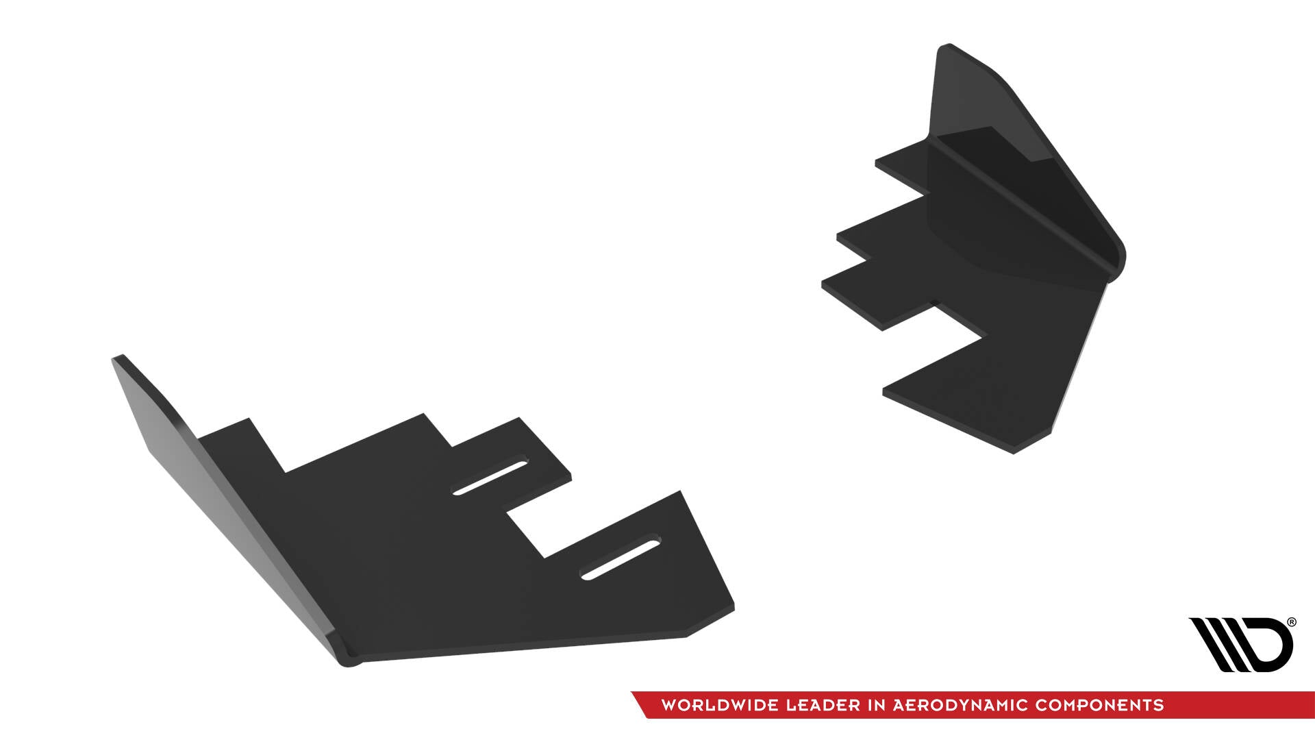 Maxton Design Hintere Seiten Flaps passend für Audi S3 Sportback 8Y Facelift schwarz Hochglanz