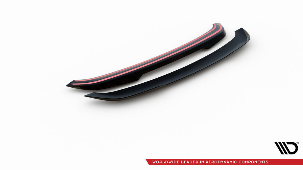 Maxton Design Spoiler CAP passend für Porsche 718 Cayman 982c schwarz Hochglanz