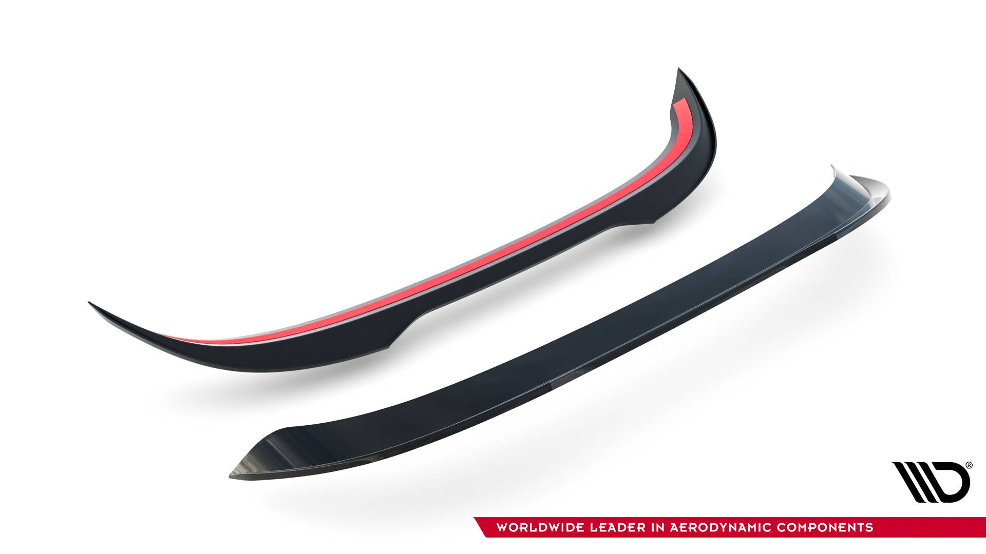 Maxton Design Spoiler CAP passend für VW Golf GTI Clubsport Mk8 Facelift schwarz Hochglanz
