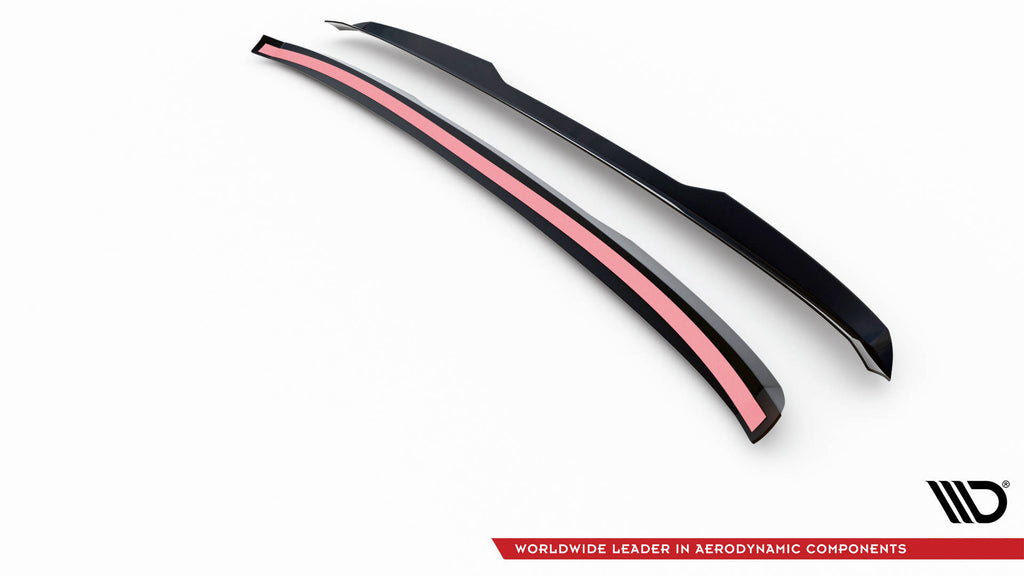 Maxton Design Spoiler CAP passend für Ford Tourneo Custom Mk1 Facelift schwarz Hochglanz
