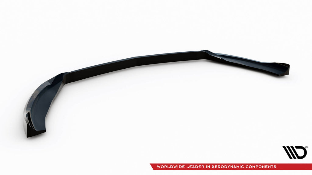 Maxton Design Street+ Spoilerlippe Front Ansatz V.1 passend für Mercedes-Benz S Coupe AMG-Line C217 Facelift schwarz Hochglanz