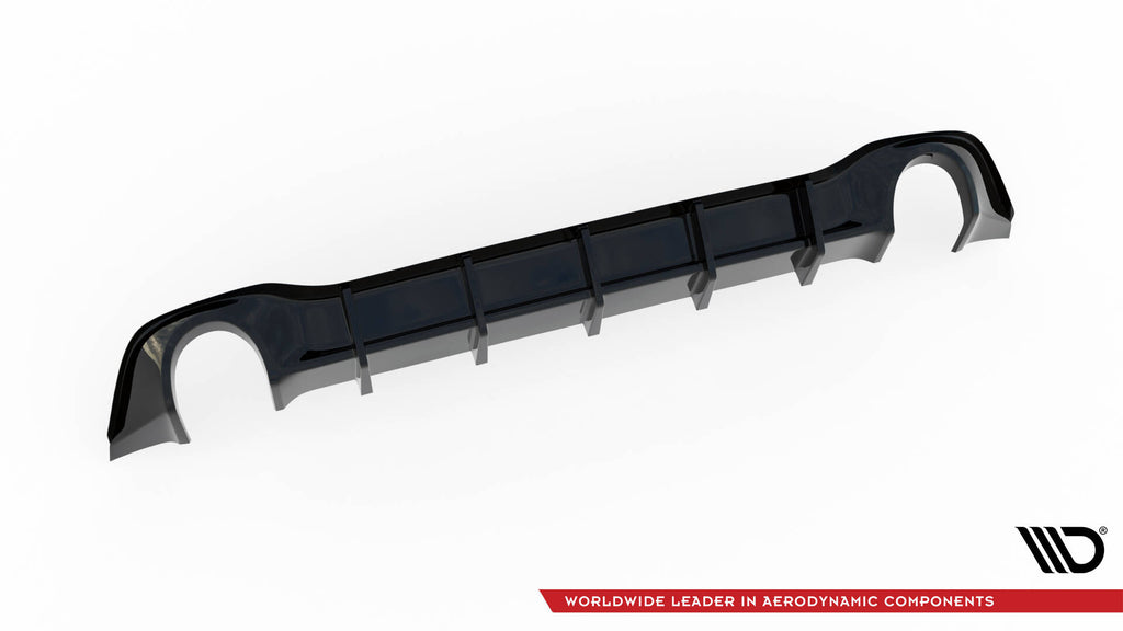 Maxton Design Diffusor Heck Ansatz V.3 passend für VW Golf GTI Mk8 schwarz Hochglanz