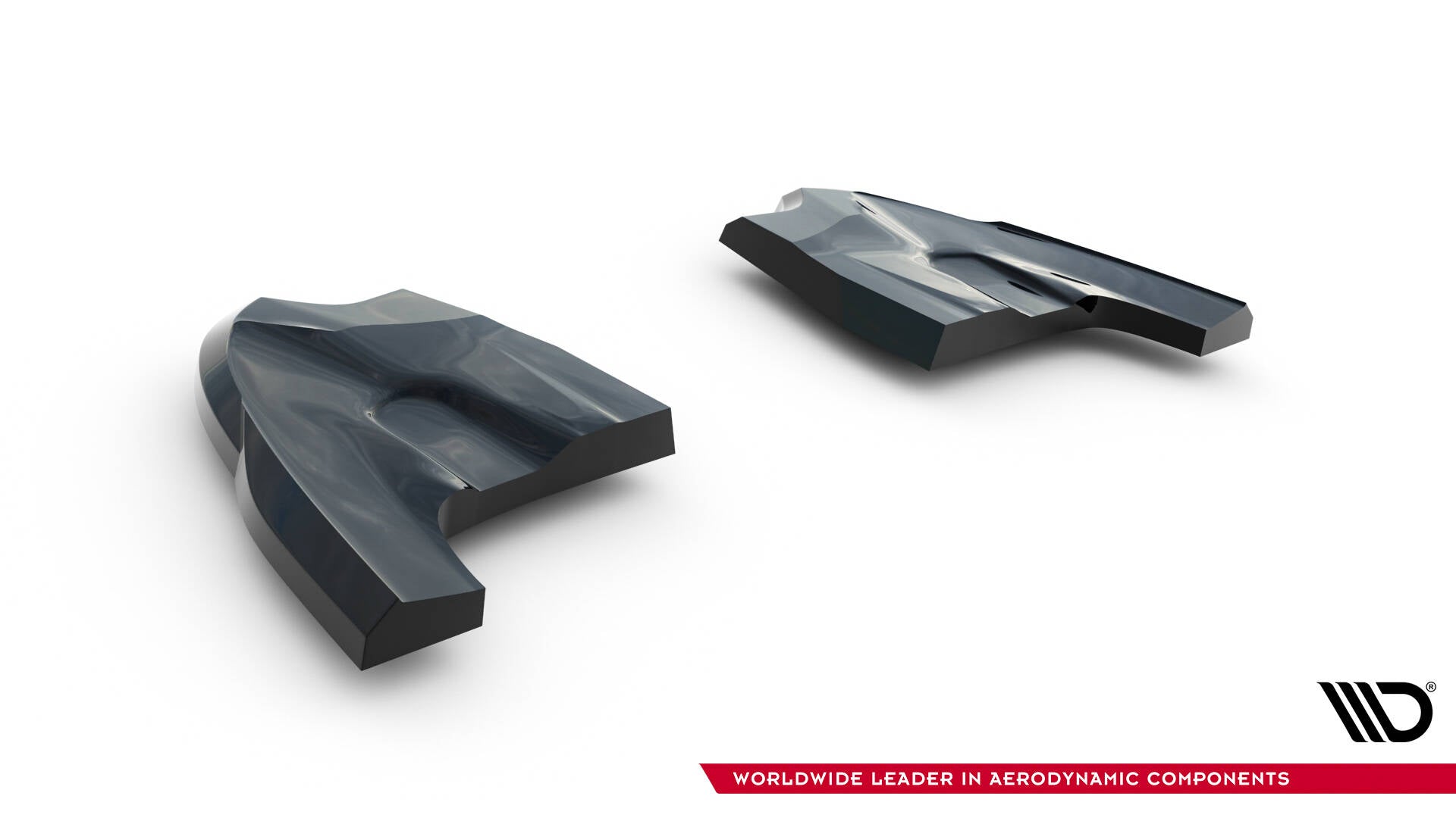 Maxton Design Heck Ansatz Flaps Diffusor V.3 passend für VW Golf GTI Clubsport Mk8 Facelift schwarz Hochglanz