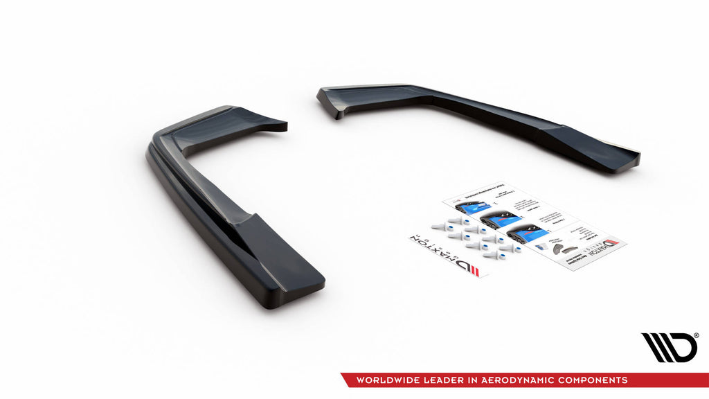 Maxton Design Heck Ansatz Flaps Diffusor passend für Mercedes-AMG C 63 AMG Coupe AMG Aero Pack C205 Facelift schwarz Hochglanz