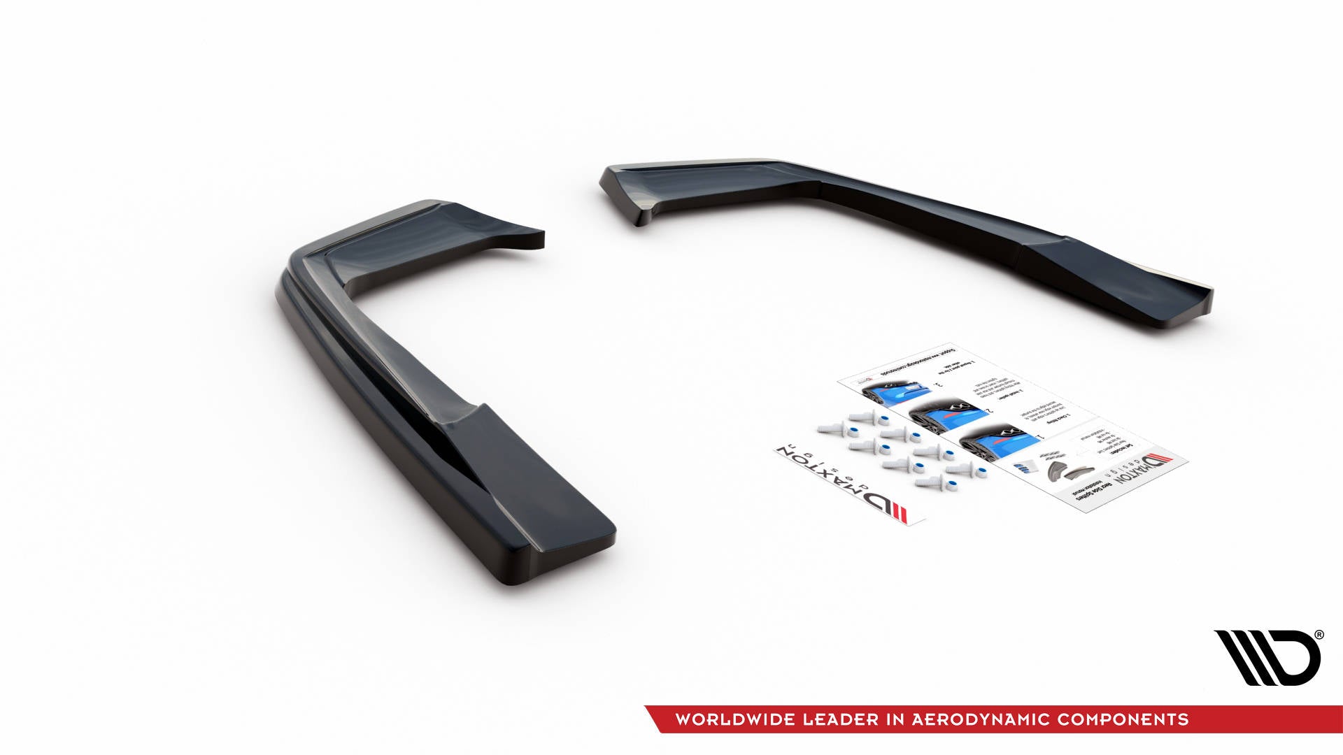 Maxton Design Heck Ansatz Flaps Diffusor passend für Mercedes-AMG C 63 AMG Coupe AMG Aero Pack C205 Facelift schwarz Hochglanz