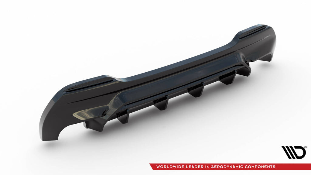 Maxton Design Diffusor Heck Ansatz V.1 passend für BMW 1er M-Paket/ M135i / 128ti F40 schwarz Hochglanz