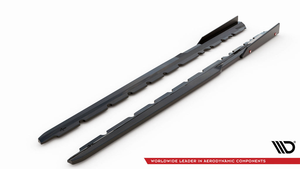 Maxton Design Street+ Seitenschweller Leisten V.2 passend für + Flaps passend für Audi R8 Mk2 Facelift