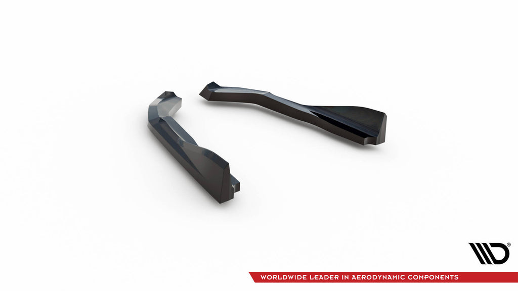 Maxton Design Heck Ansatz Flaps Diffusor V.2 passend für BMW 2 Coupe G42 schwarz Hochglanz