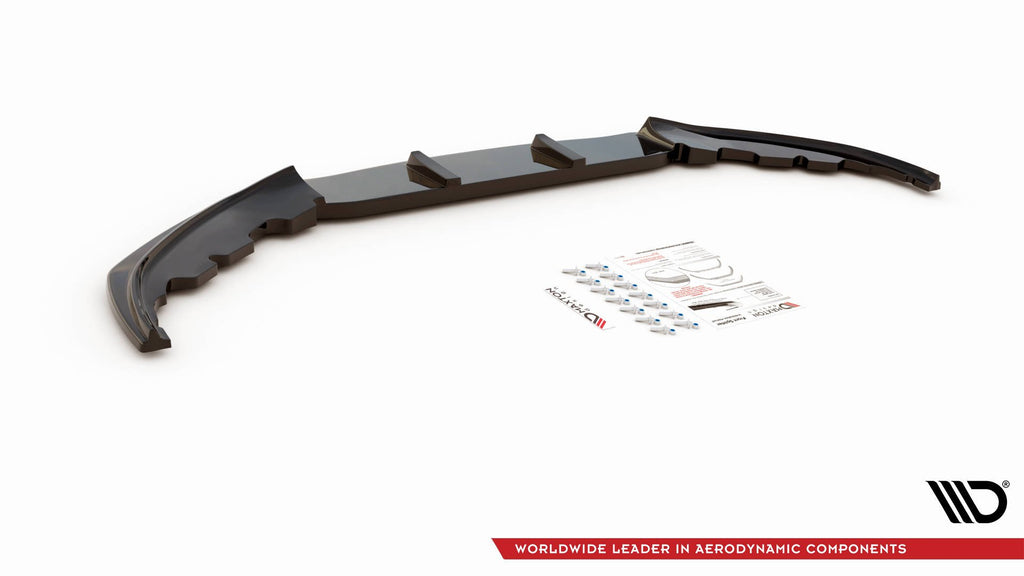 Maxton Design Street+ Spoilerlippe Front Ansatz V.2 passend für BMW 7 M-Paket G11 /G12 schwarz Hochglanz