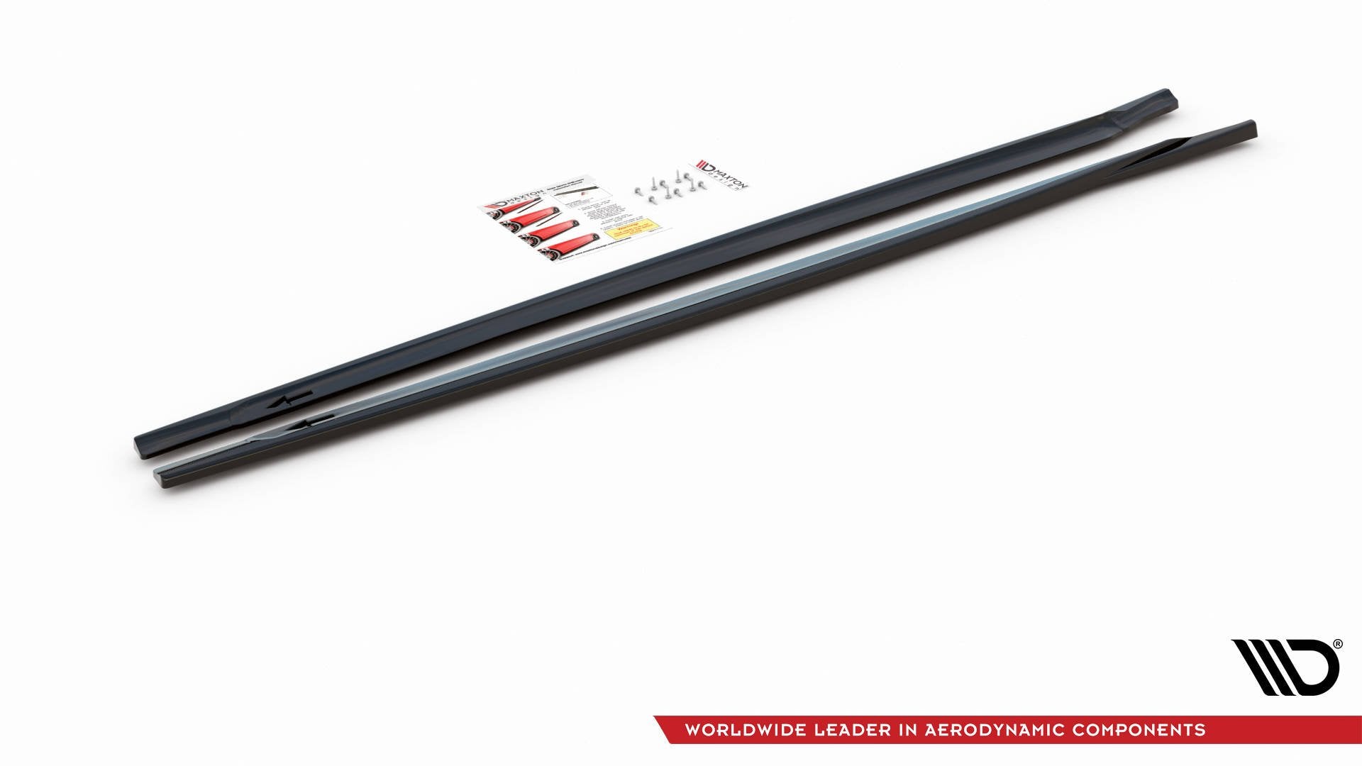 Maxton Design Seitenschweller Ansatz für Mini Countryman Mk2 F60 JCW schwarz matt