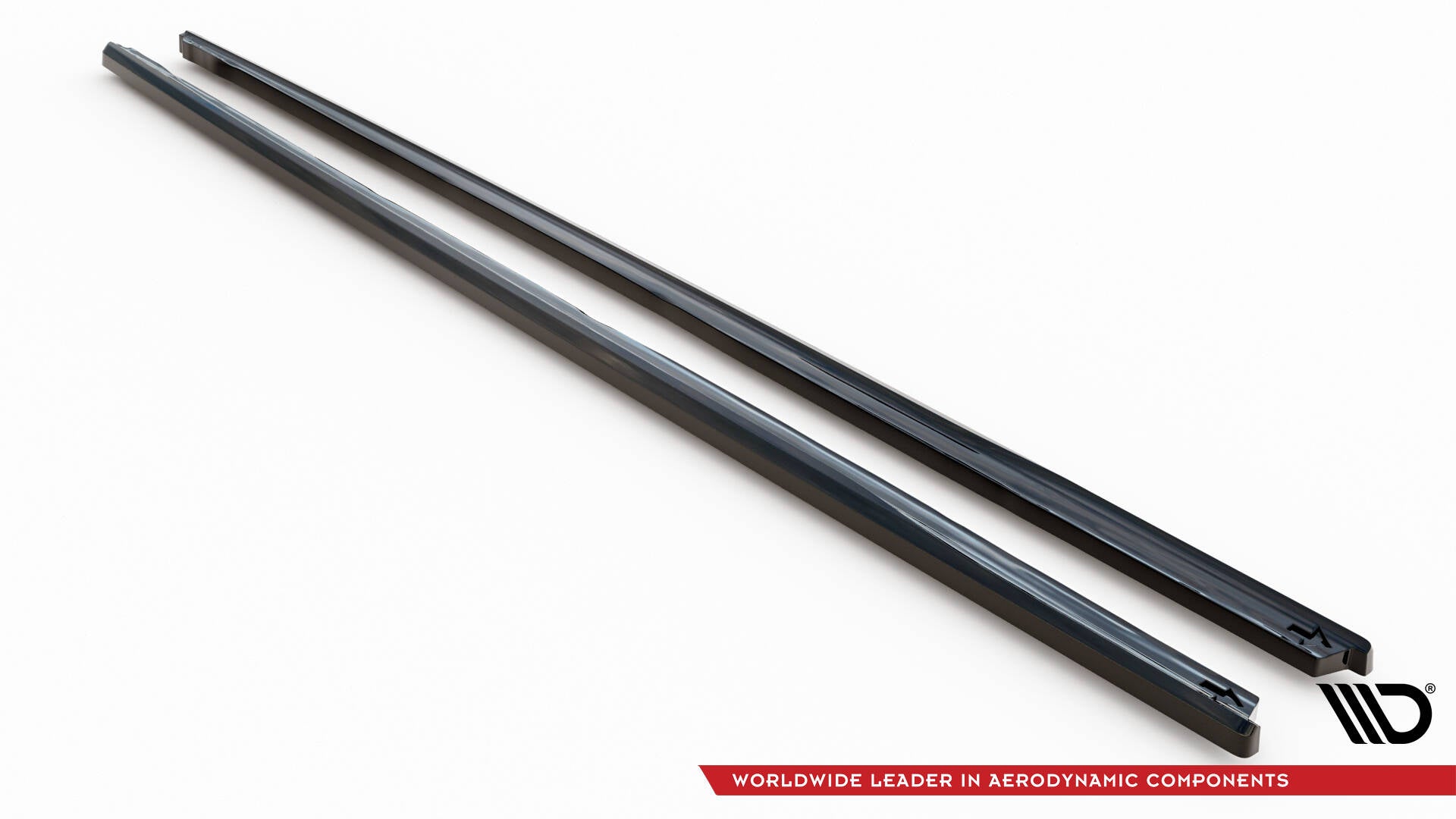 Maxton Design Street+ Seitenschweller Leisten passend für VW Multivan Long T7 schwarz Hochglanz